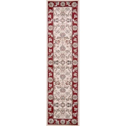 Kas Avalon 5613 Ivory/Red  Mahal Area Rug 2' x 7'7" Runner