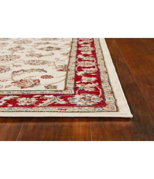 Kas Avalon 5613 Ivory/Red   Mahal Area Rug 3'3" x 5'3"