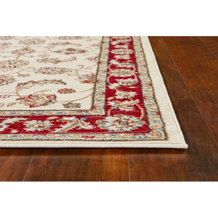 Kas Avalon 5613 Ivory/Red  Mahal Area Rug 7'10" x 9'10"