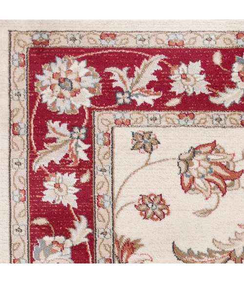 Kas Avalon 5613 Ivory/Red   Mahal Area Rug 3'3" x 5'3"