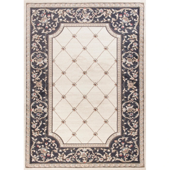 Kas Avalon 5614 Ivory/Grey Courtyard Area Rug 7'10" x 9'10"