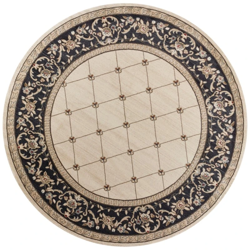 Kas Avalon 5614 Ivory/Grey Courtyard Area Rug 5'3" x 7'7"