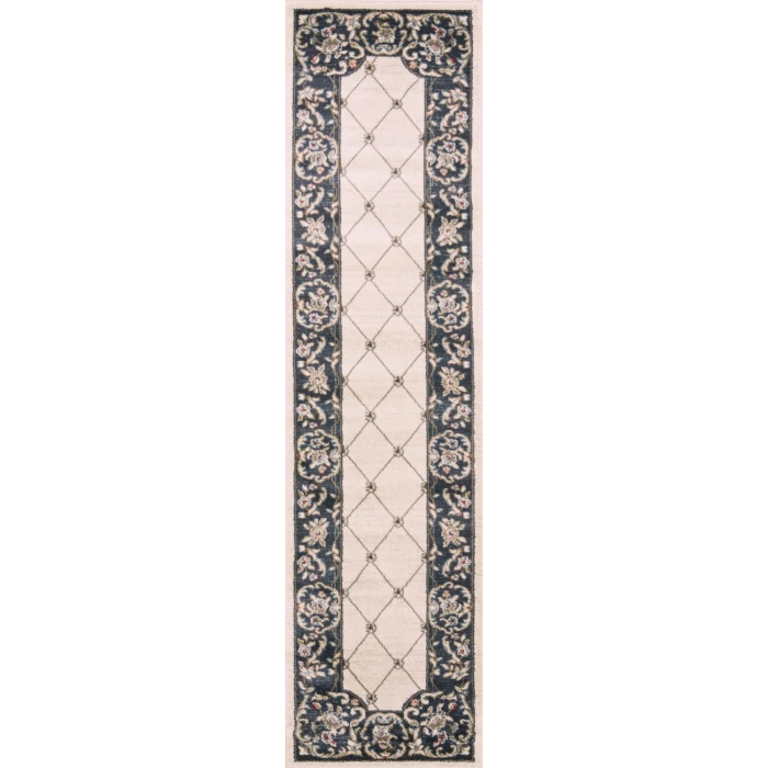 Kas Avalon 5614 Ivory/Grey Courtyard Area Rug 7'10" x 9'10"