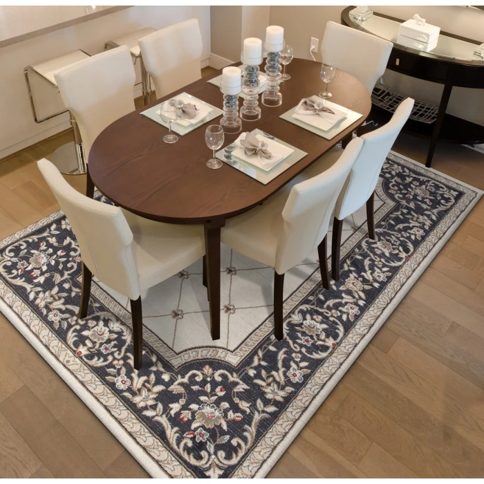 Kas Avalon 5614 Ivory/Grey Courtyard Area Rug 7'10" x 9'10"