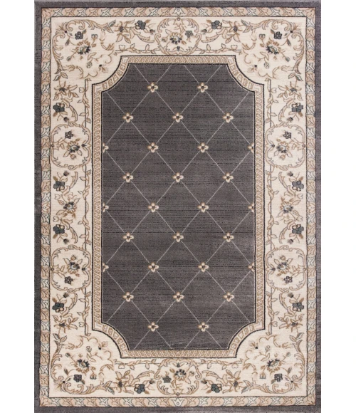 Kas Avalon 5615 Grey/Ivory Courtyard Area Rug 9' x 12'