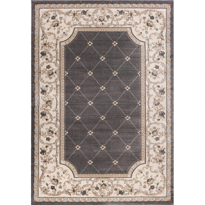 Kas Avalon 5615 Grey/Ivory Courtyard Area Rug 7'10" x 9'10"