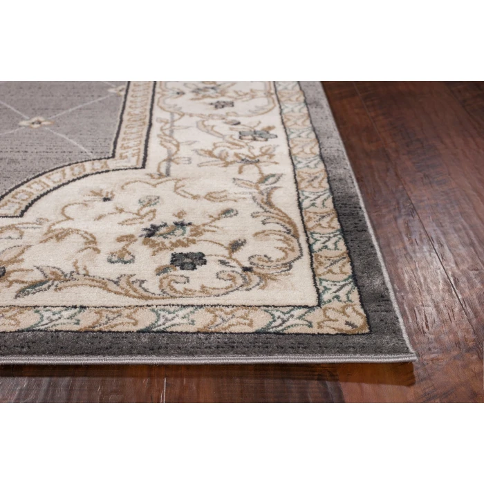Kas Avalon 5615 Grey/Ivory Courtyard Area Rug 7'10" x 9'10"
