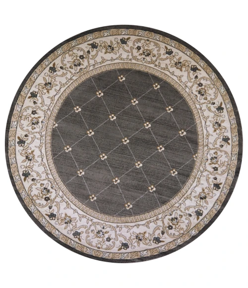 Kas Avalon 5615 Grey/Ivory Courtyard Area Rug 9' x 12'