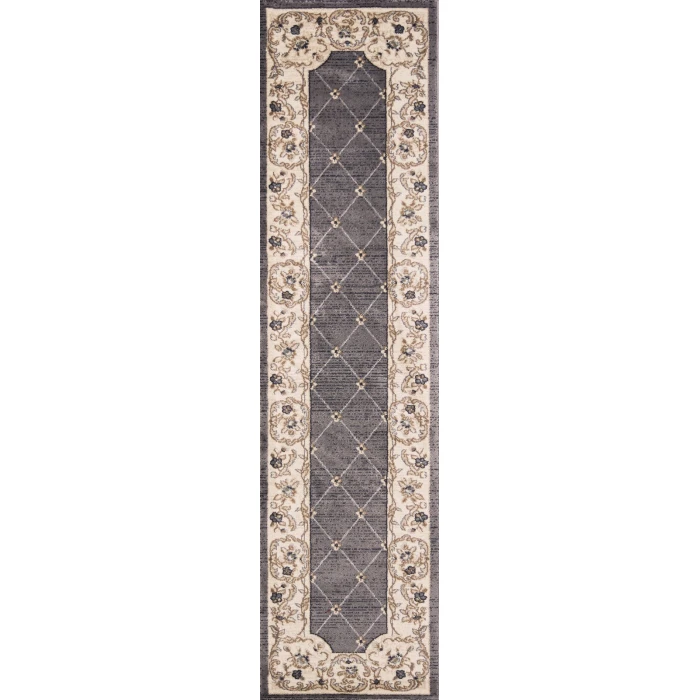 Kas Avalon 5615 Grey/Ivory Courtyard Area Rug 7'10" x 9'10"