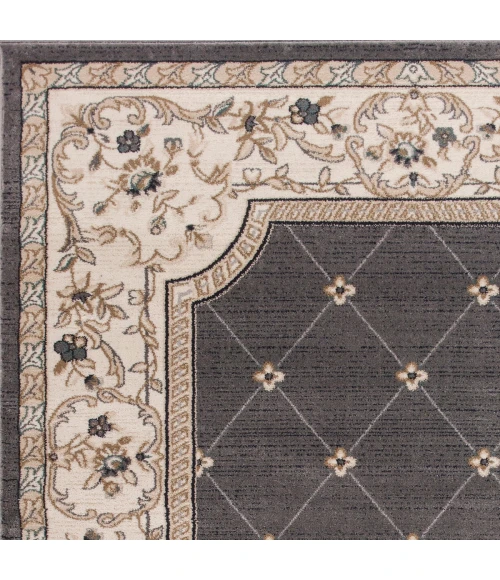 Kas Avalon 5615 Grey/Ivory Courtyard Area Rug 9' x 12'