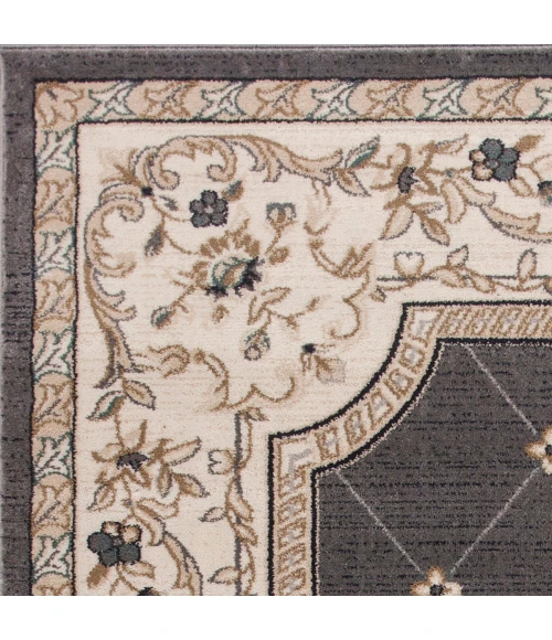 Kas Avalon 5615 Grey/Ivory Courtyard Area Rug 9' x 12'