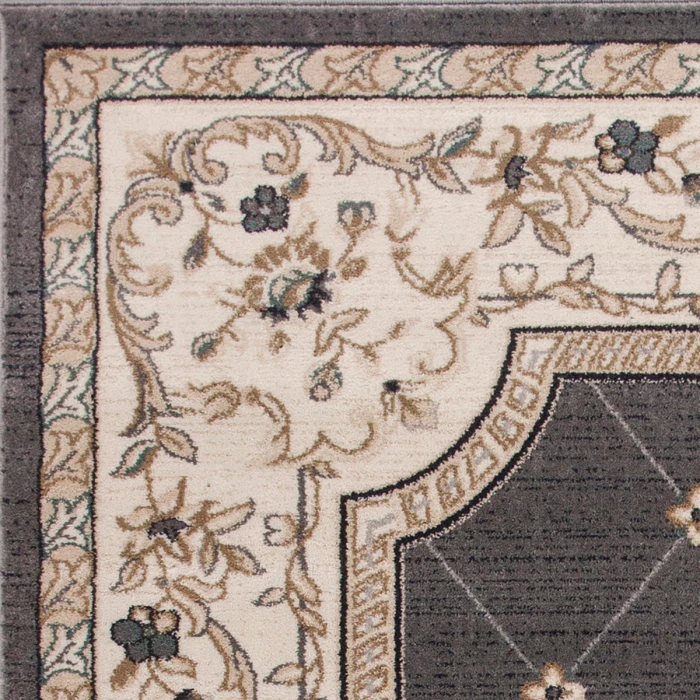 Kas Avalon 5615 Grey/Ivory Courtyard Area Rug 7'10" x 9'10"