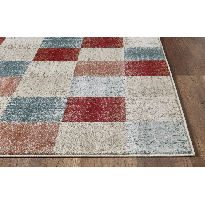 Kas Avalon 5616 Brown Checkered Area Rug 7'10" x 9'10"