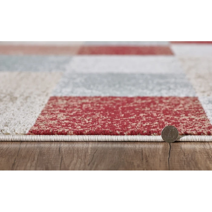 Kas Avalon 5616 Brown Checkered Area Rug 7'10" x 9'10"