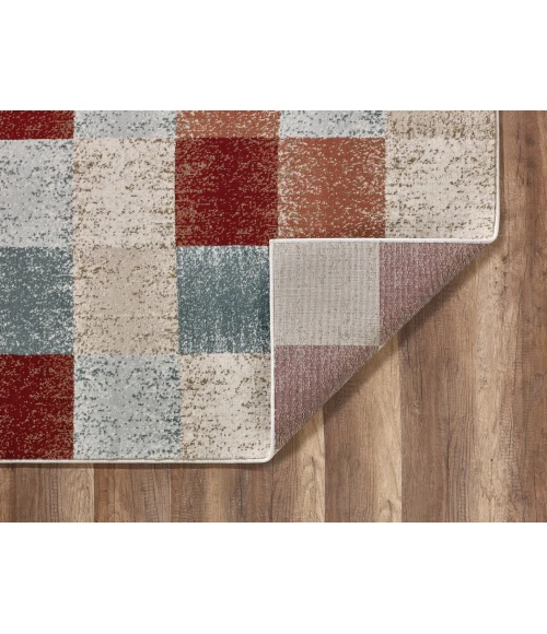Kas Avalon 5616 Brown Checkered Area Rug 3'3" x 5'3"