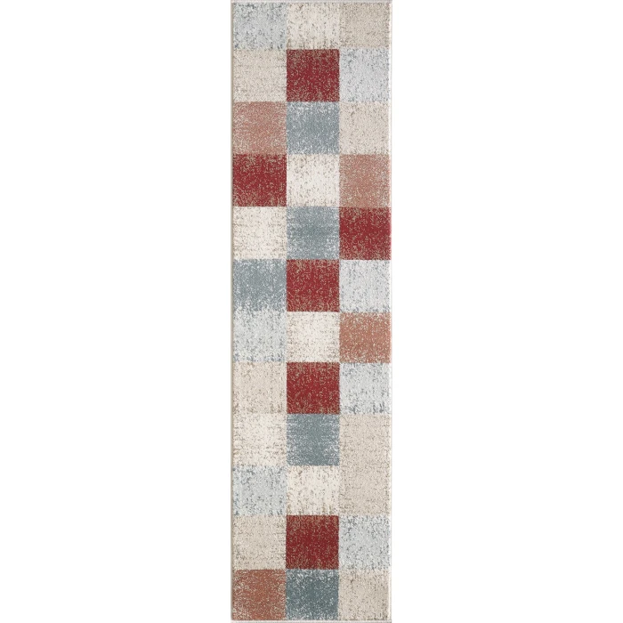Kas Avalon 5616 Brown Checkered Area Rug 7'10" x 9'10"