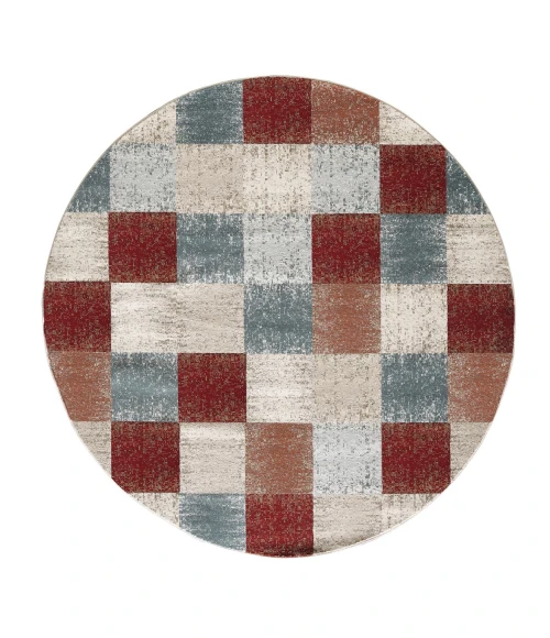 Kas Avalon 5616 Brown Checkered Area Rug 3'3" x 5'3"