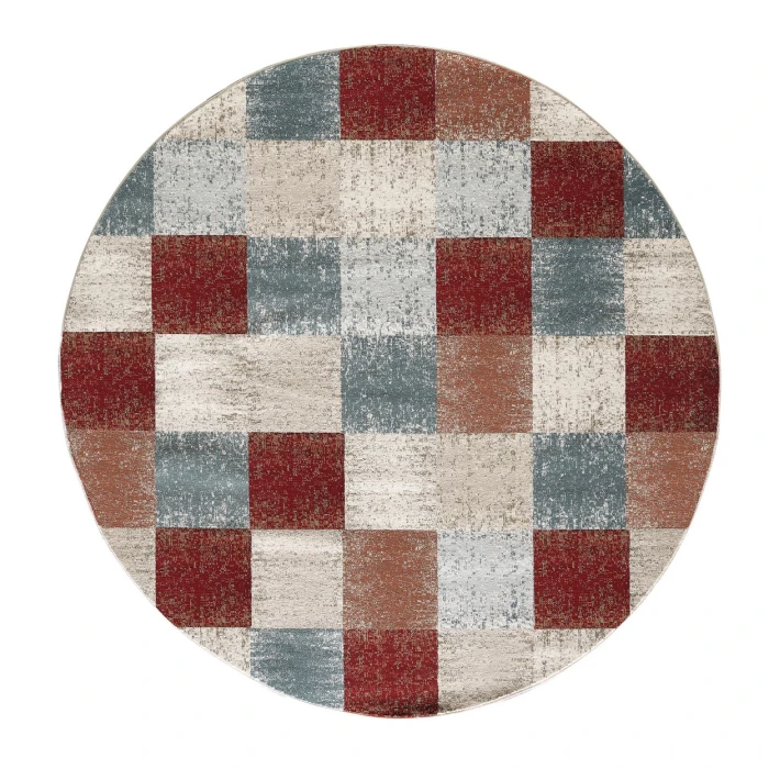 Kas Avalon 5616 Brown Checkered Area Rug 7'10" x 9'10"