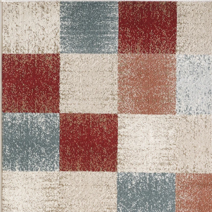 Kas Avalon 5616 Brown Checkered Area Rug 7'10" x 9'10"