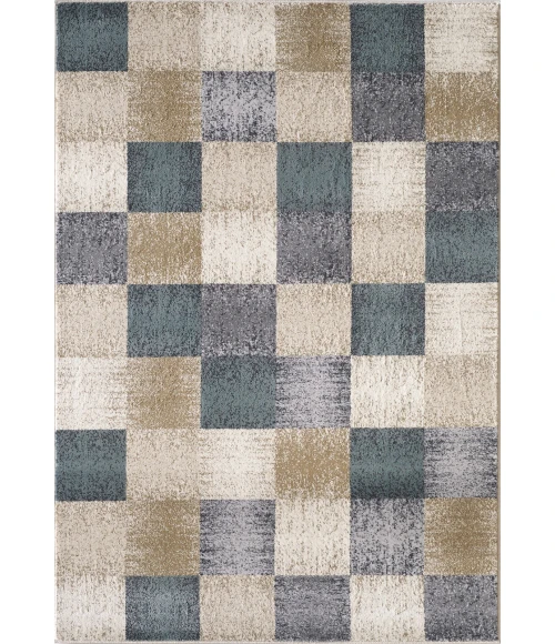 Kas Avalon 5617 Ivory Checkered Area Rug 5'3" x 7'7"