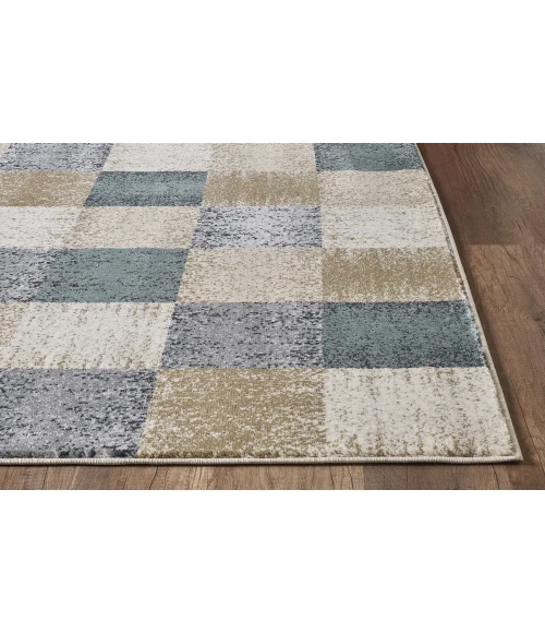 Kas Avalon 5617 Ivory Checkered Area Rug 5'3" x 7'7"