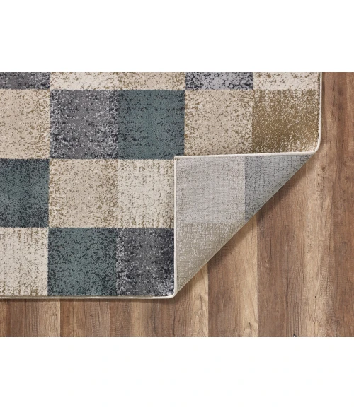 Kas Avalon 5617 Ivory Checkered Area Rug 5'3" x 7'7"