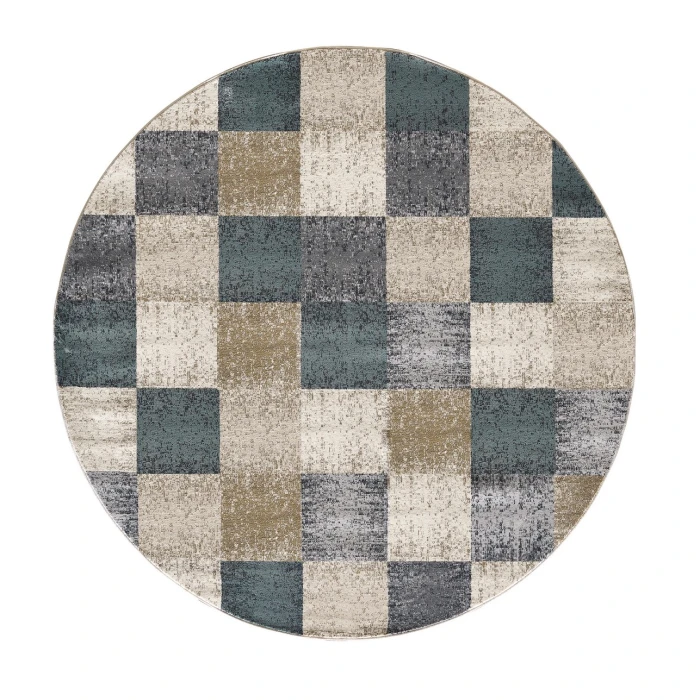 Kas Avalon 5617 Ivory Checkered Area Rug 7'10" x 9'10"