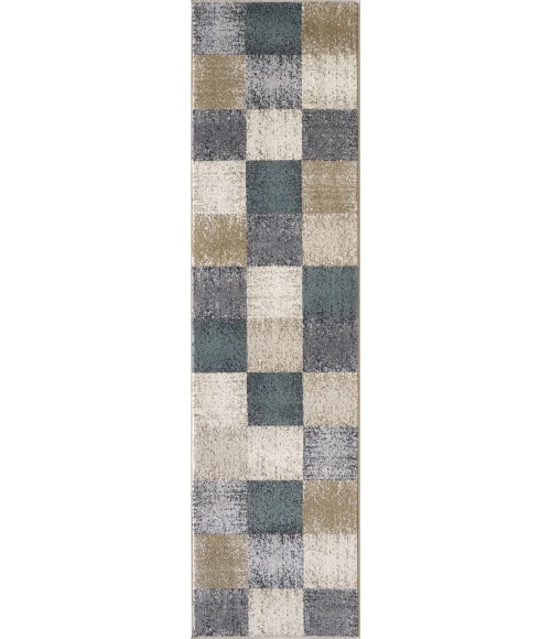 Kas Avalon 5617 Ivory Checkered Area Rug 5'3" x 7'7"