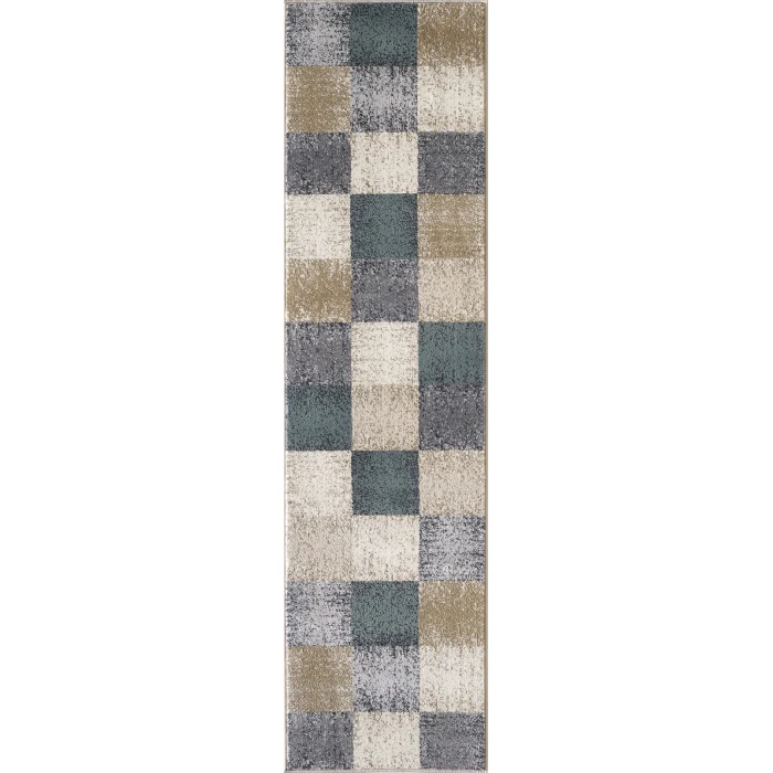 Kas Avalon 5617 Ivory Checkered Area Rug 7'10" x 9'10"