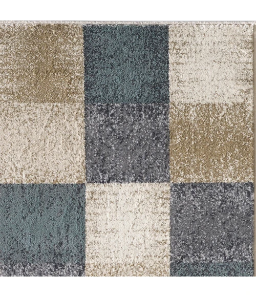 Kas Avalon 5617 Ivory Checkered Area Rug 5'3" x 7'7"