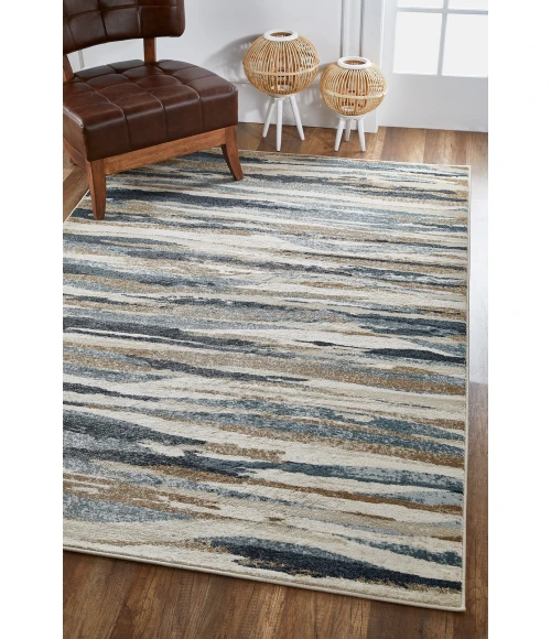 Kas Avalon 5620 Ivory/Blue Landscapes Area Rug 5'3" x 7'7"