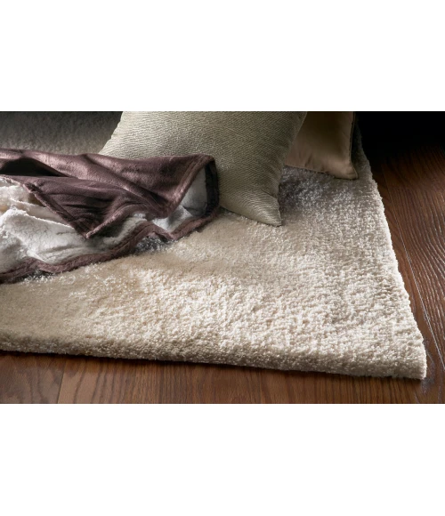 Kas Bliss 1550 Ivory Shag Area Rug 3'3" x 5'3"