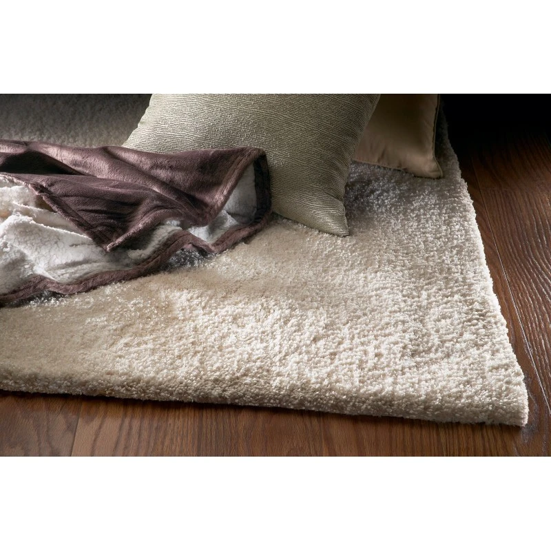 Kas Bliss 1550 Ivory Shag Area Rug 27" X 45"