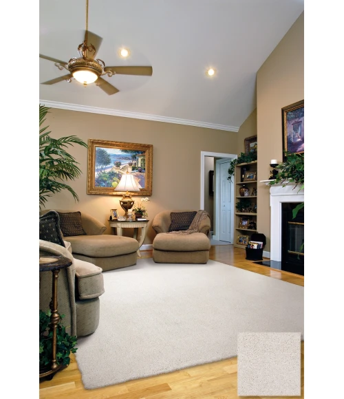 Kas Bliss 1550 Ivory Shag Area Rug 3'3" x 5'3"