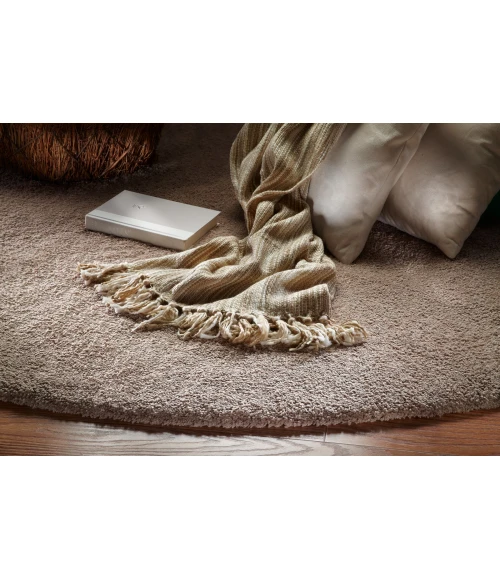 Kas Bliss 1551 Beige Shag Area Rug 3'3" x 5'3"