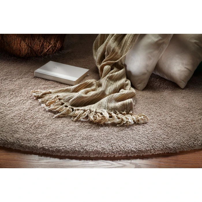 Kas Bliss 1551 Beige Shag Area Rug 7'6" X 9'6"