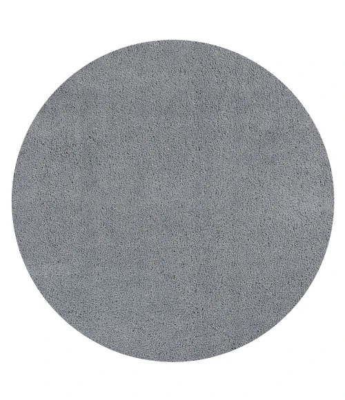 Kas Bliss 1557 Grey Shag Area Rug 6' Round