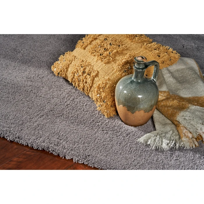 Kas Bliss 1557 Grey Shag Area Rug 27" X 45"