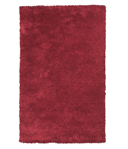 Kas Bliss 1564 Red Shag Area Rug 6' Round