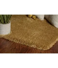 Kas Bliss 1567 Gold Shag Area Rug 8' Round