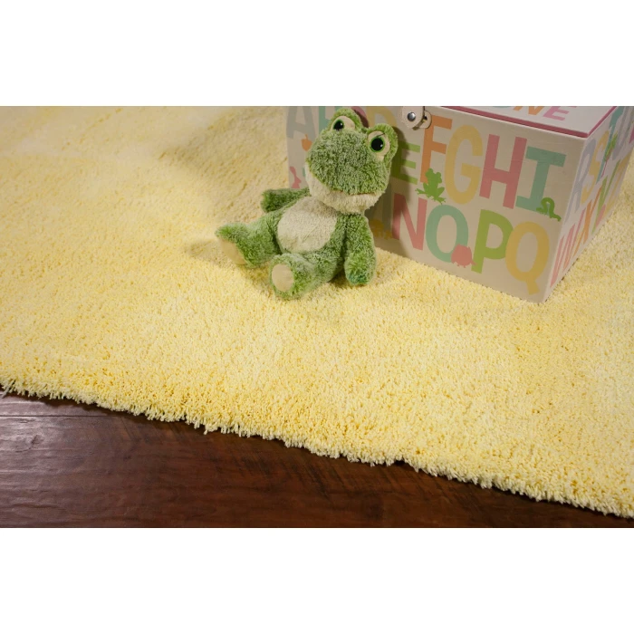 Kas Bliss 1574 Canary Yellow Shag Area Rug 7'6" X 9'6"