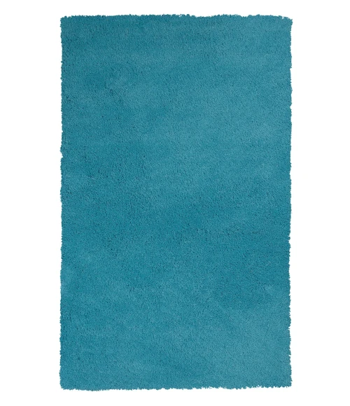 Kas Bliss 1577 Highlighter Blue Shag Area Rug 2'3" x 7'6" Runner