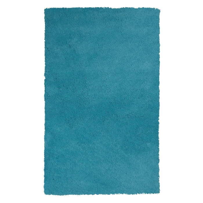 Kas Bliss 1577 Highlighter Blue Shag Area Rug 7'6" X 9'6"