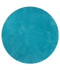Kas Bliss 1577 Highlighter Blue Shag Area Rug 2'3" x 7'6" Runner