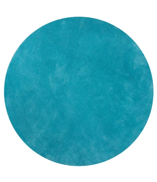 Kas Bliss 1577 Highlighter Blue Shag Area Rug 2'3" x 7'6" Runner