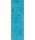 Kas Bliss 1577 Highlighter Blue Shag Area Rug 2'3" x 7'6" Runner