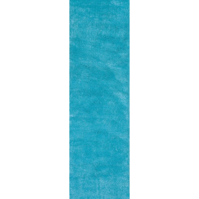 Kas Bliss 1577 Highlighter Blue Shag Area Rug 7'6" X 9'6"
