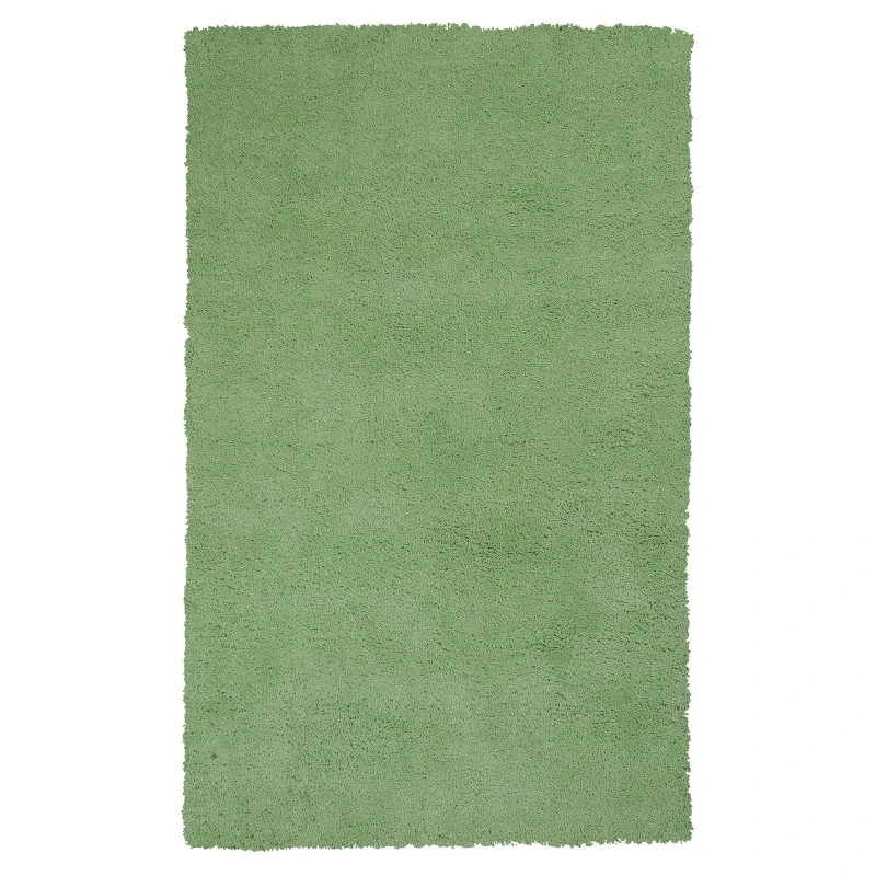 Kas Bliss 1578 Spearmint Green Shag Area Rug 8' x 11'