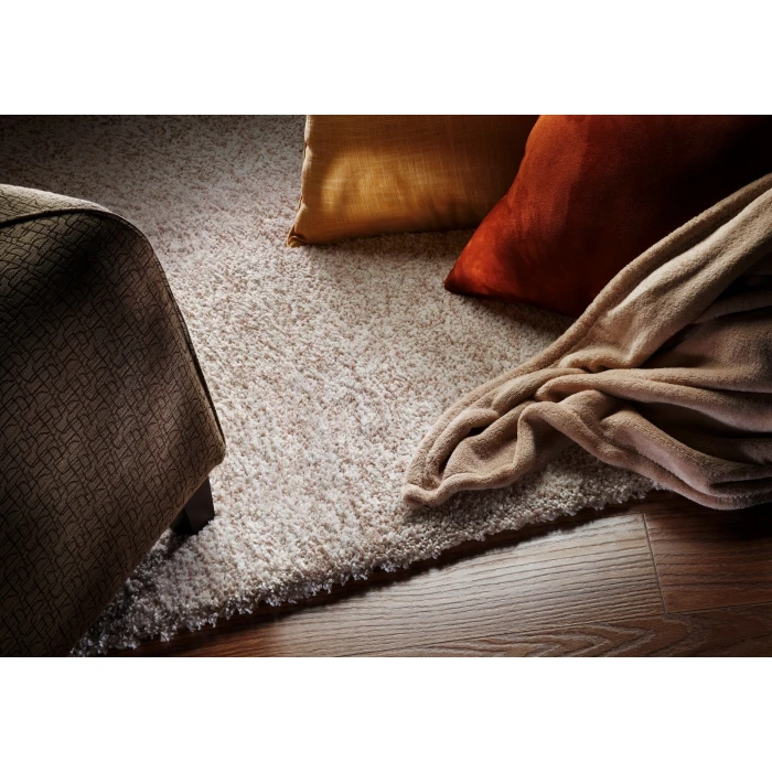 Kas Bliss 1580 Ivory Heather Shag Area Rug 2'3" x 7'6" Runner