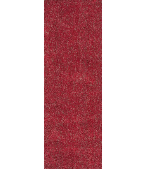 Kas Bliss 1584 Red Heather Shag Area Rug 8' Round